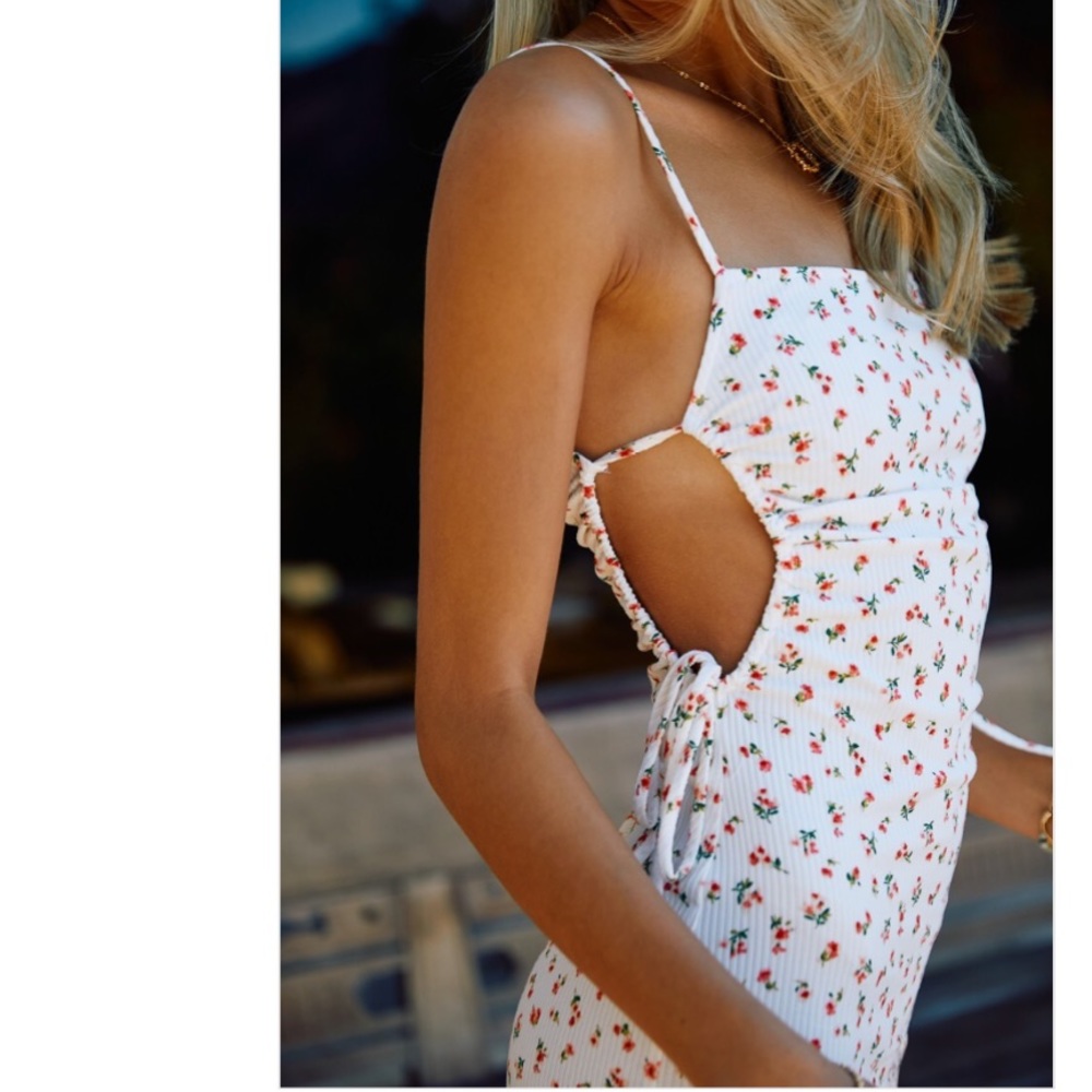 Floral Print Mini Dress - Picture 6 of 12
